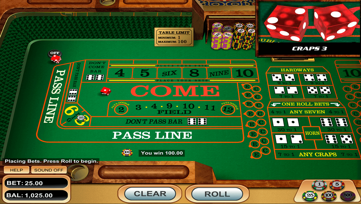 craps betsoft online