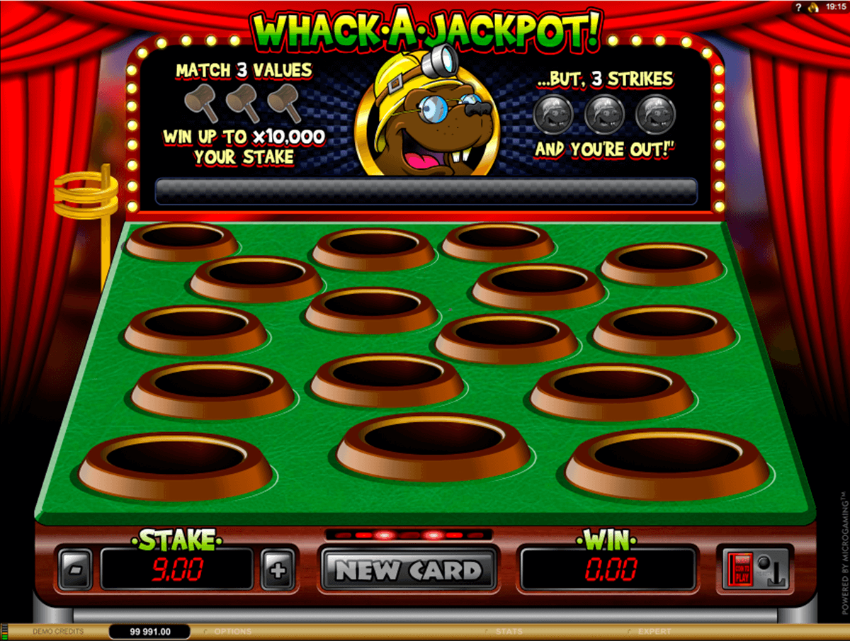 whack a jackpot microgaming