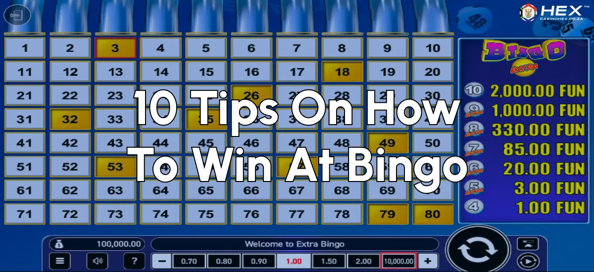 10 tips on how to win at bingo