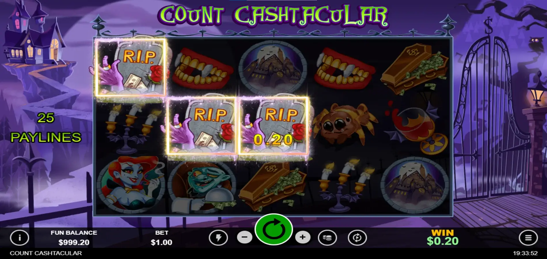 Count Cashtacular online slot game