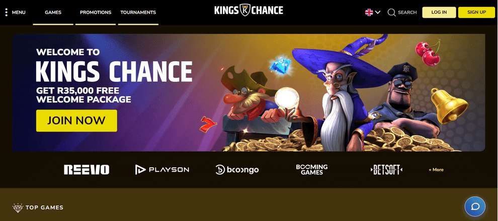 Kings Chance online casino with lowest deposit R60