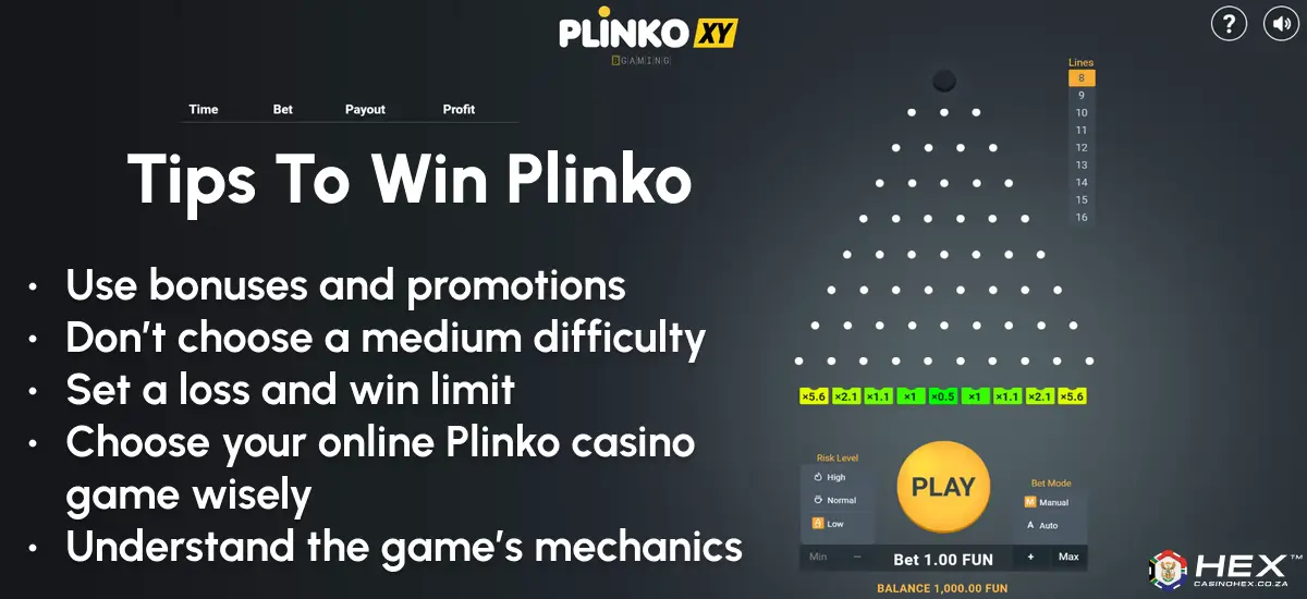 Tips to win at plinko more often