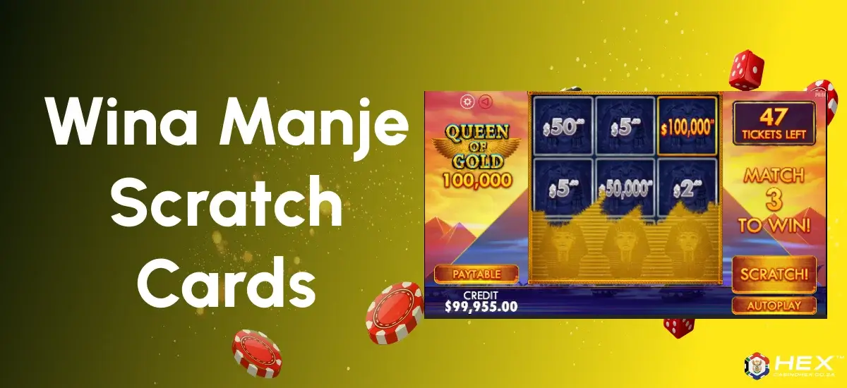 Wina manje scratch cards in South Africa