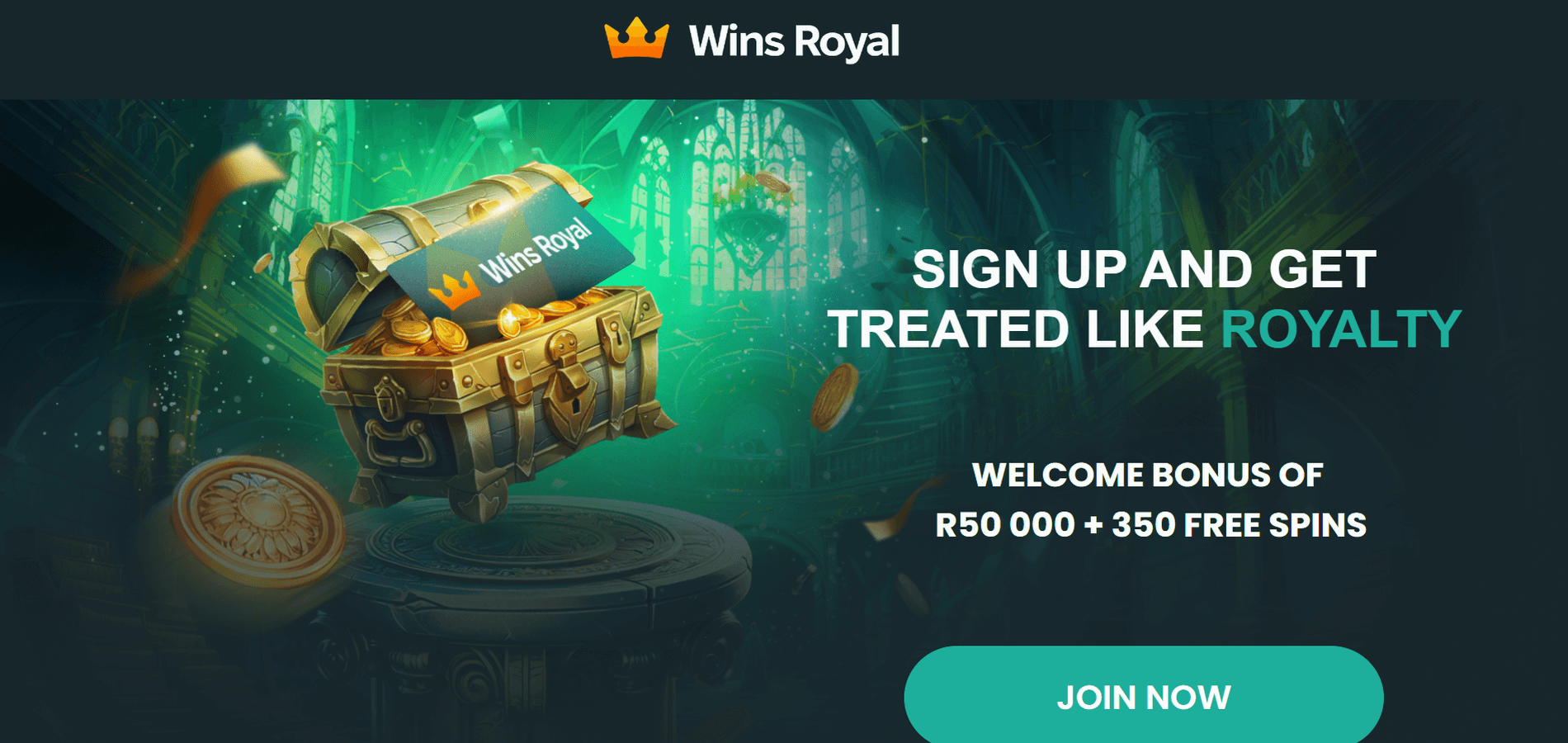 WinsRoyal Casino welcome bonus