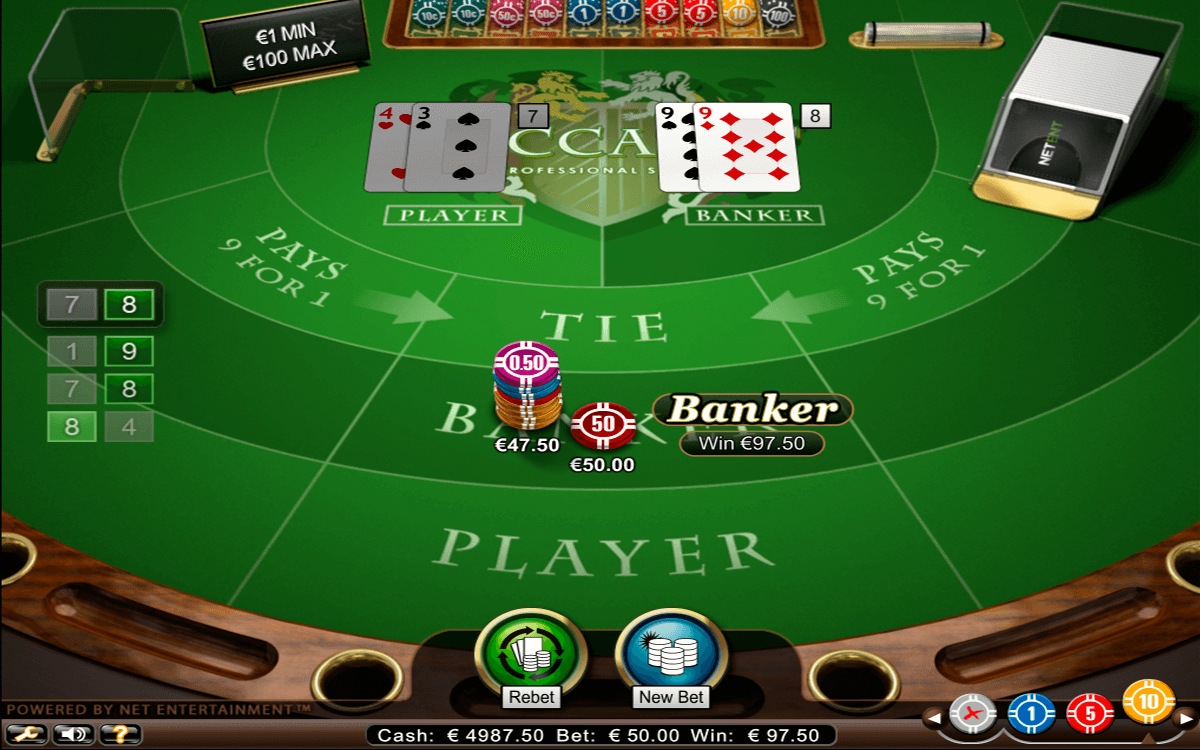 baccarat netent online