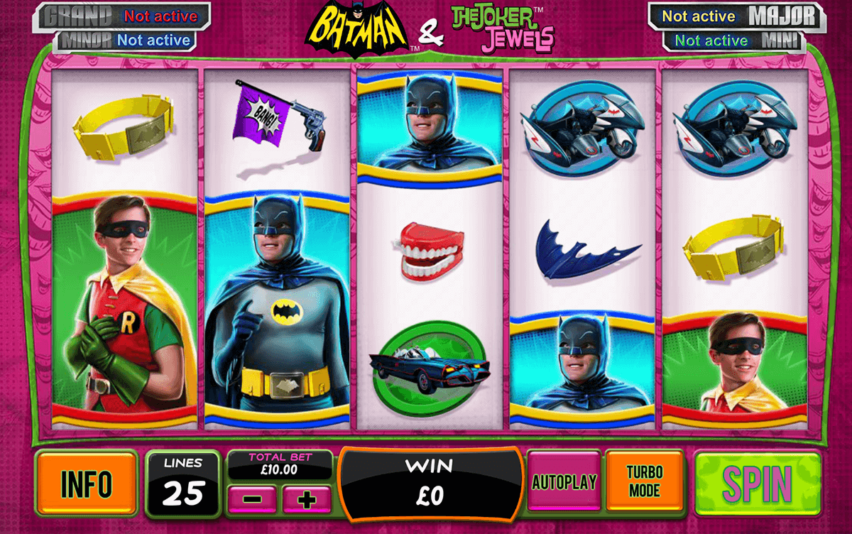 batman the joker jewels playtech slot