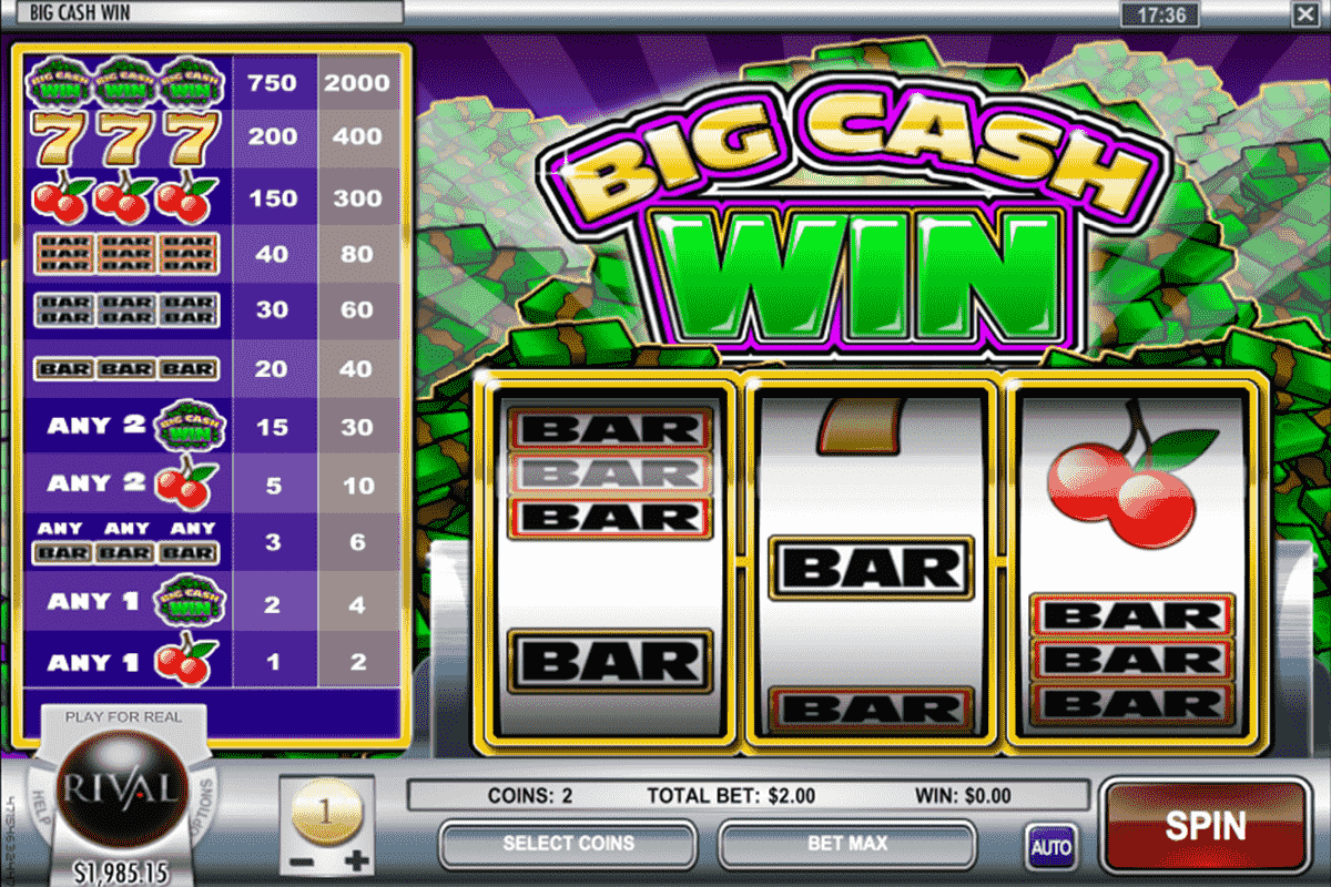 big cash win rival screenshot 