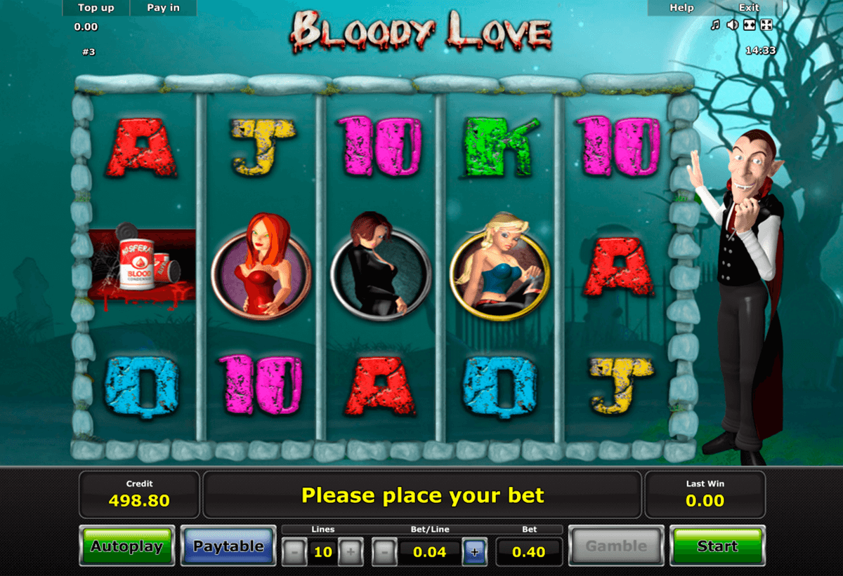 bloody love novomatic slot