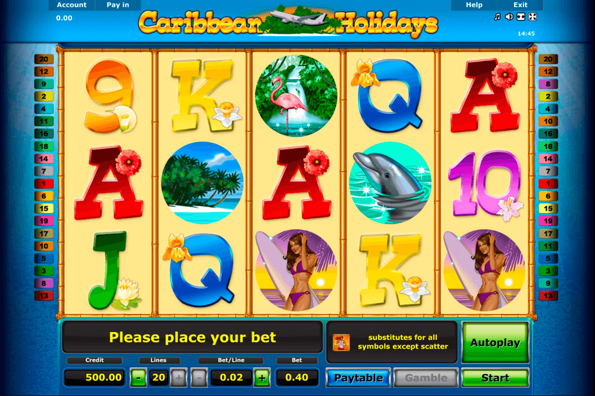 caribbean holidays novomatic slot