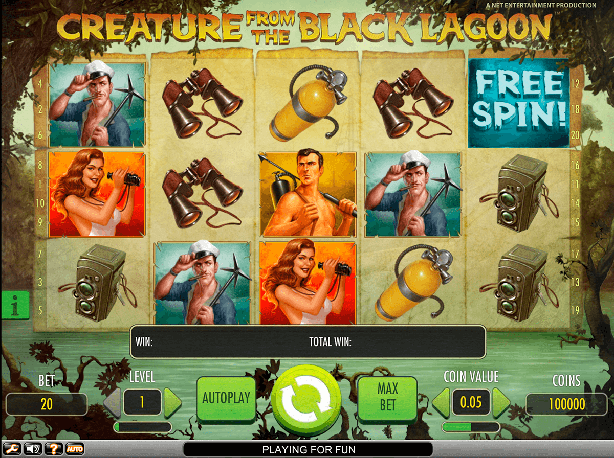 creature from the black lagoon netent slot 