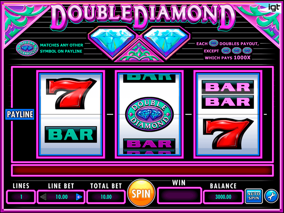 cell phone double diamonds slots games