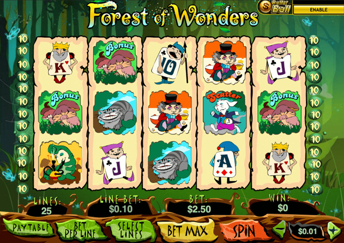 forest of wonder playtech slot