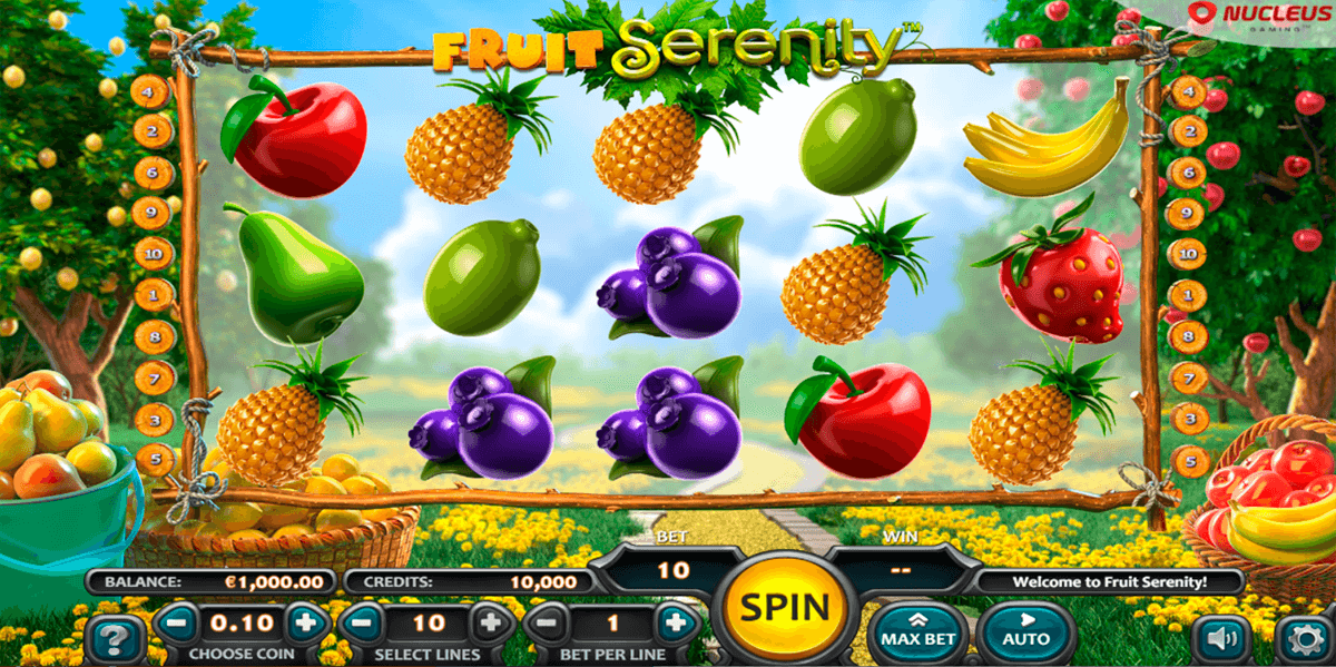 fruit serenity nucleus gaming slot 