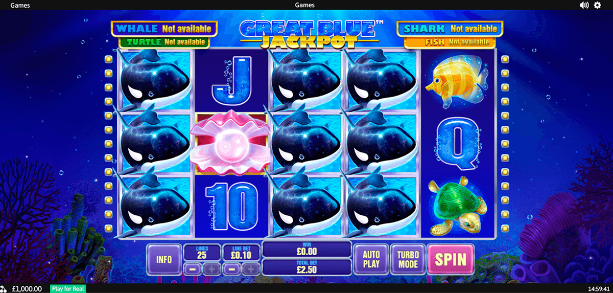 great blue jackpot playtech slot 