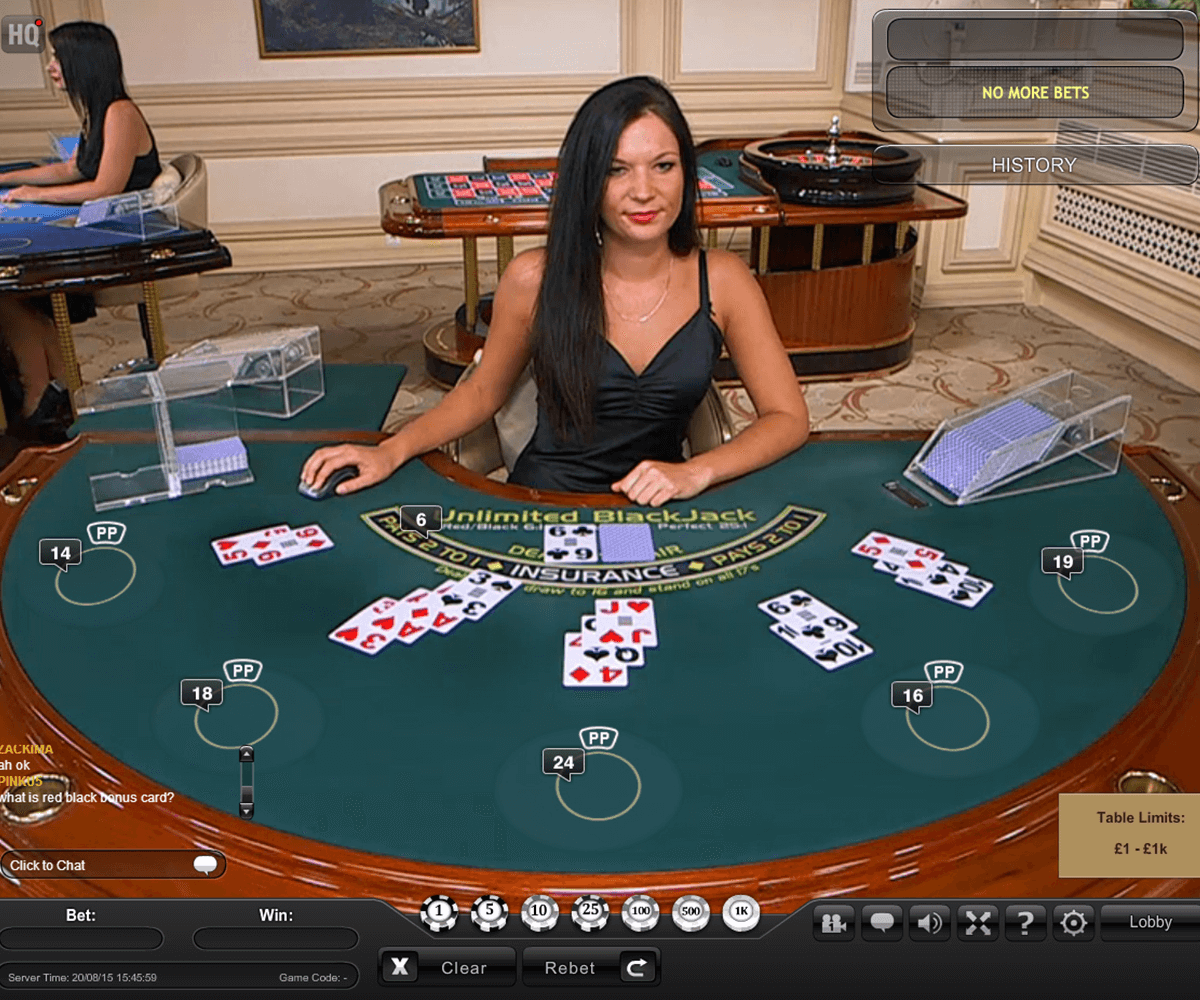 live unlimited blackjack playtech online