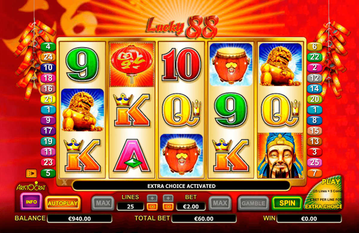 Free Online Slots Lucky 88