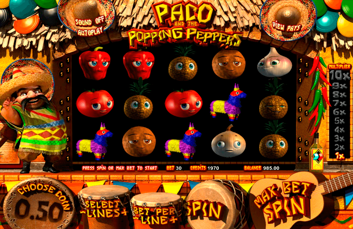 paco and the popping peppers betsoft slot