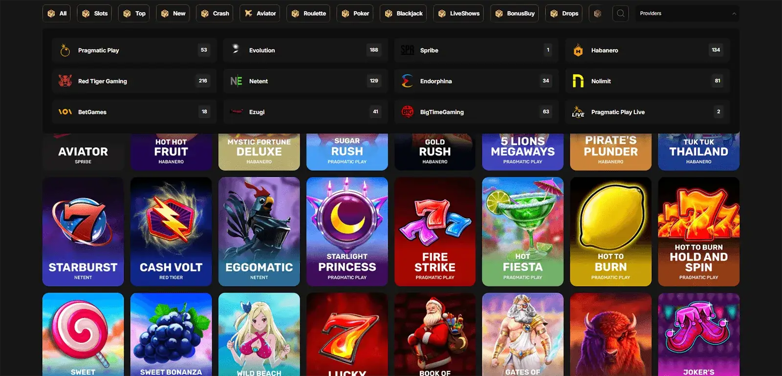 Pantherbet Casino Games in South Africa