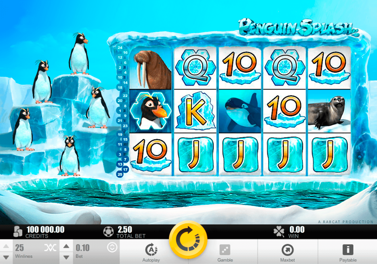 penguin splash rabcat slot 