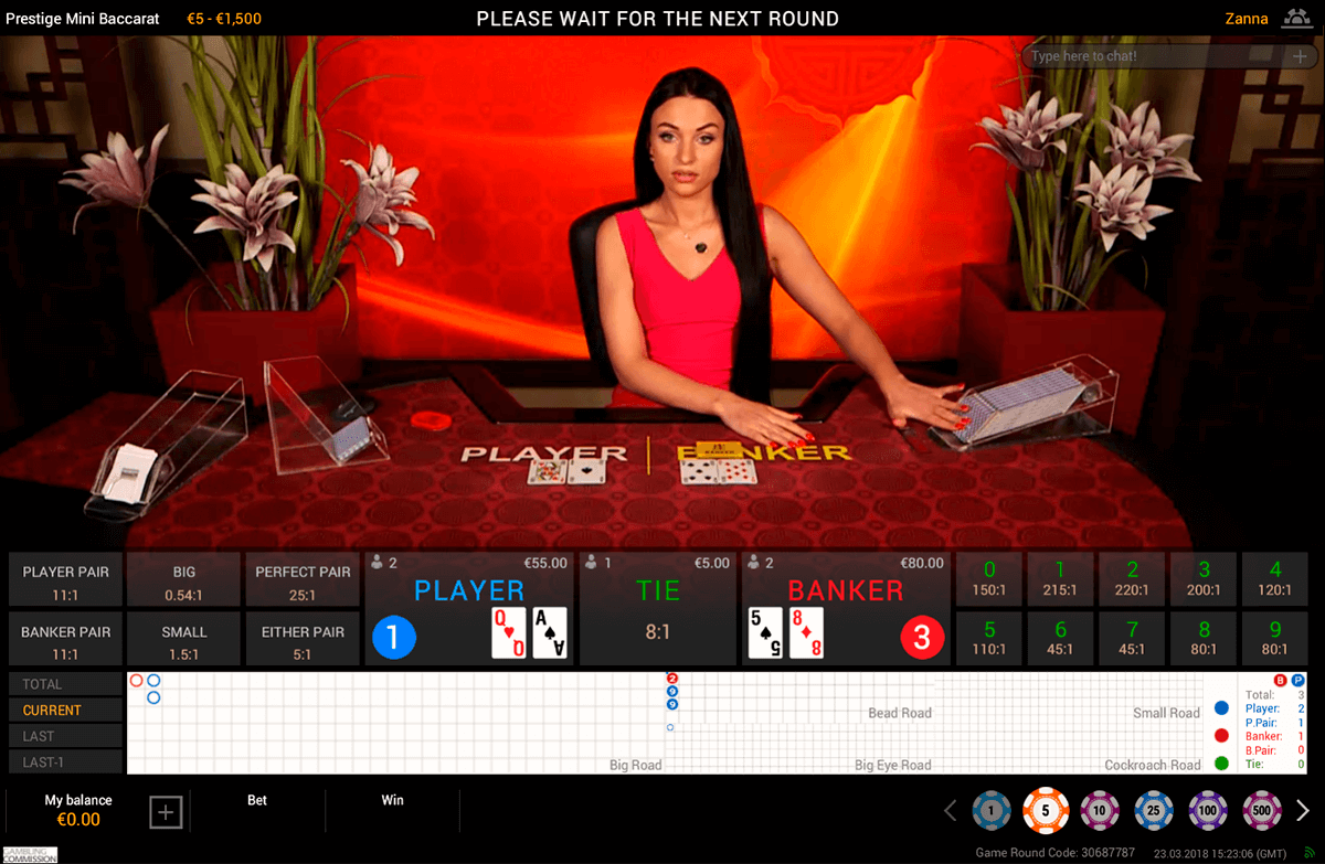 prestige baccarat playtech online