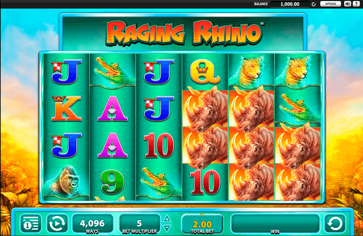 raging rhino wms slot