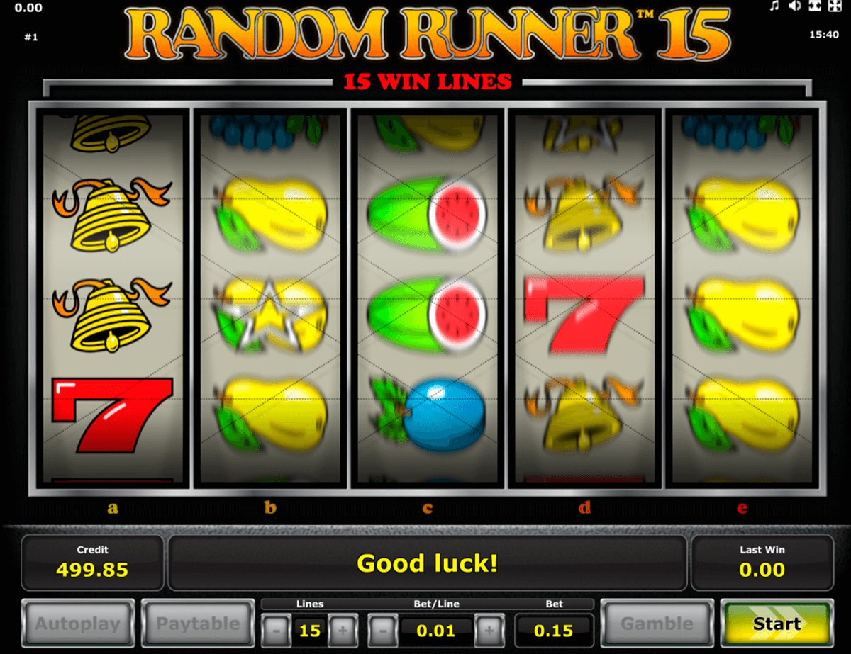random runner novomatic slot