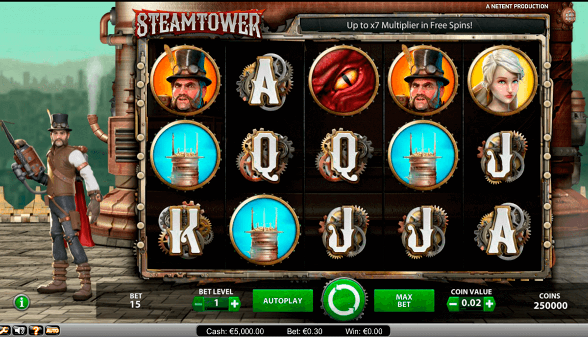 steam tower netent slot 