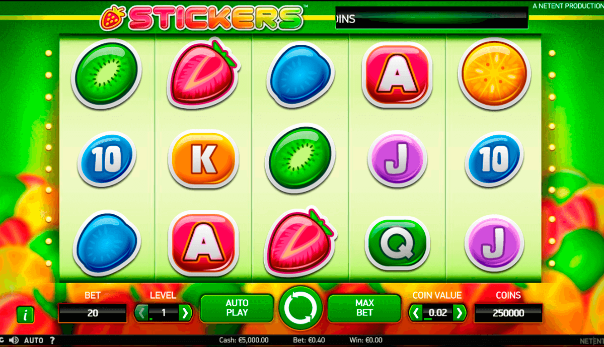 stickers netent slot 