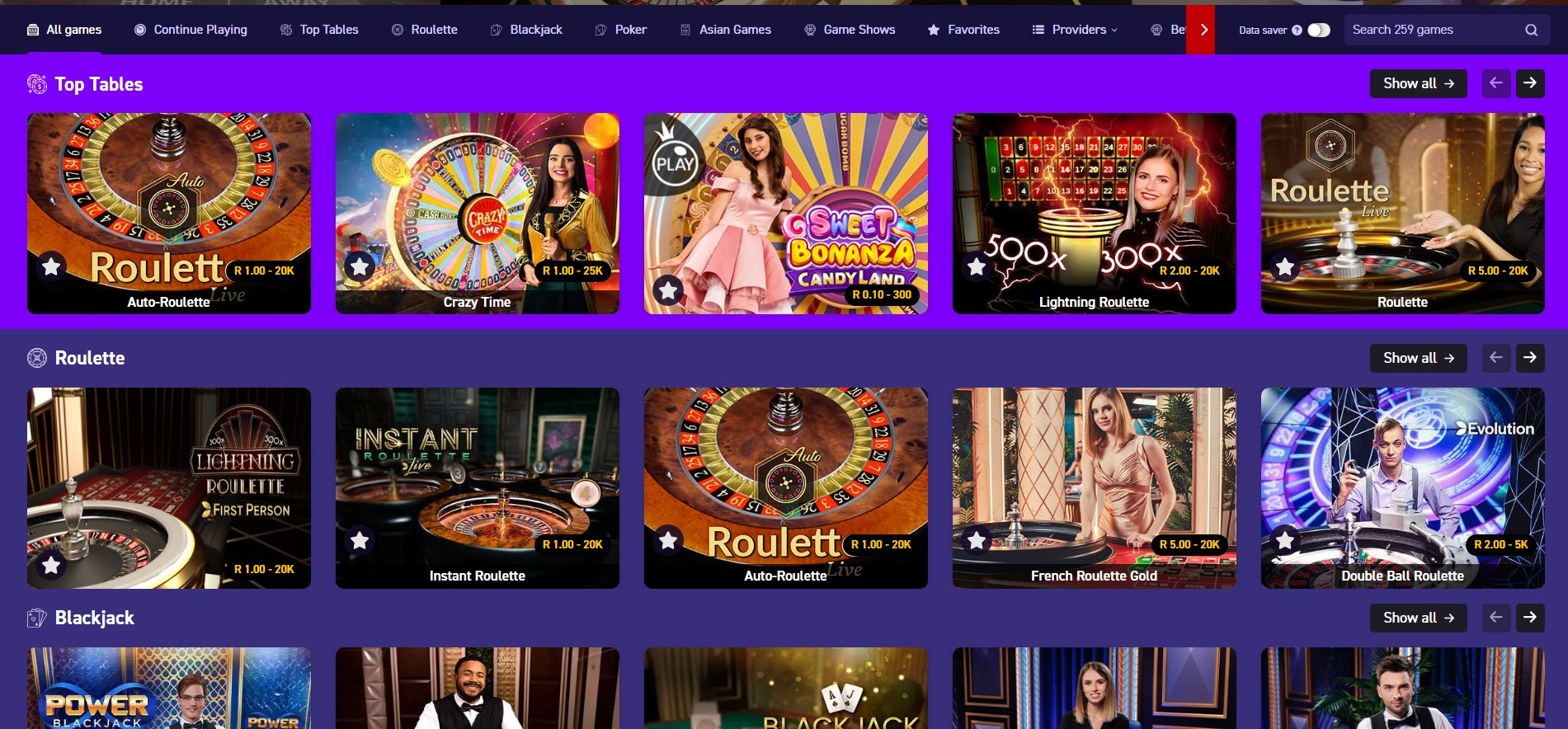tic tac bets live casino